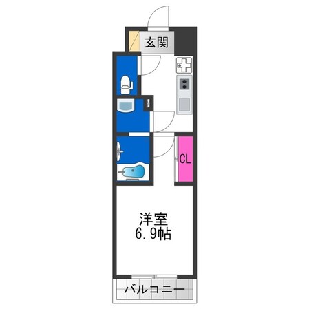 鶴橋駅 徒歩3分 1階の物件間取画像